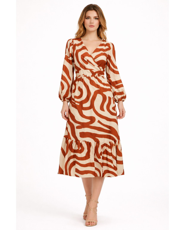 VESTIDO RAYON ESTAMPADO