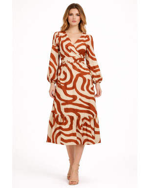VESTIDO RAYON ESTAMPADO