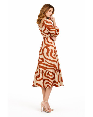 VESTIDO RAYON ESTAMPADO