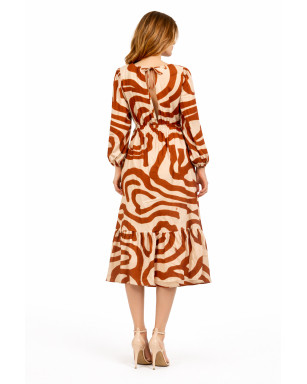 VESTIDO RAYON ESTAMPADO