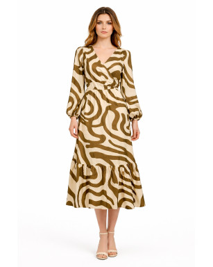 VESTIDO RAYON ESTAMPADO