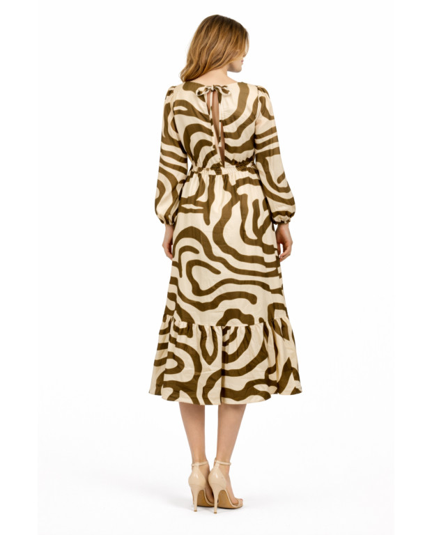 VESTIDO RAYON ESTAMPADO