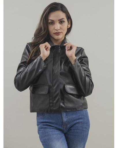 CHAQUETA CUERINA PERLA