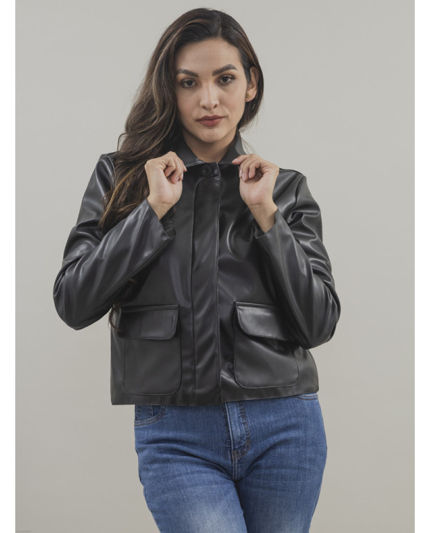 CHAQUETA CUERINA PERLA