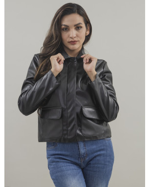 CHAQUETA CUERINA PERLA